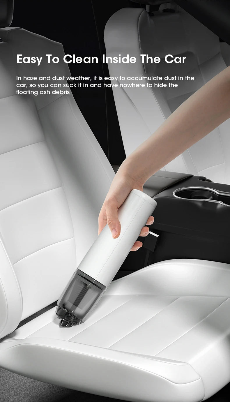 Portable Mini Handheld Vacuum Cleaner Wireless Cordless Car Vacuum Strong Suction 2 Gears Lightweight Rechargeable for Home Car