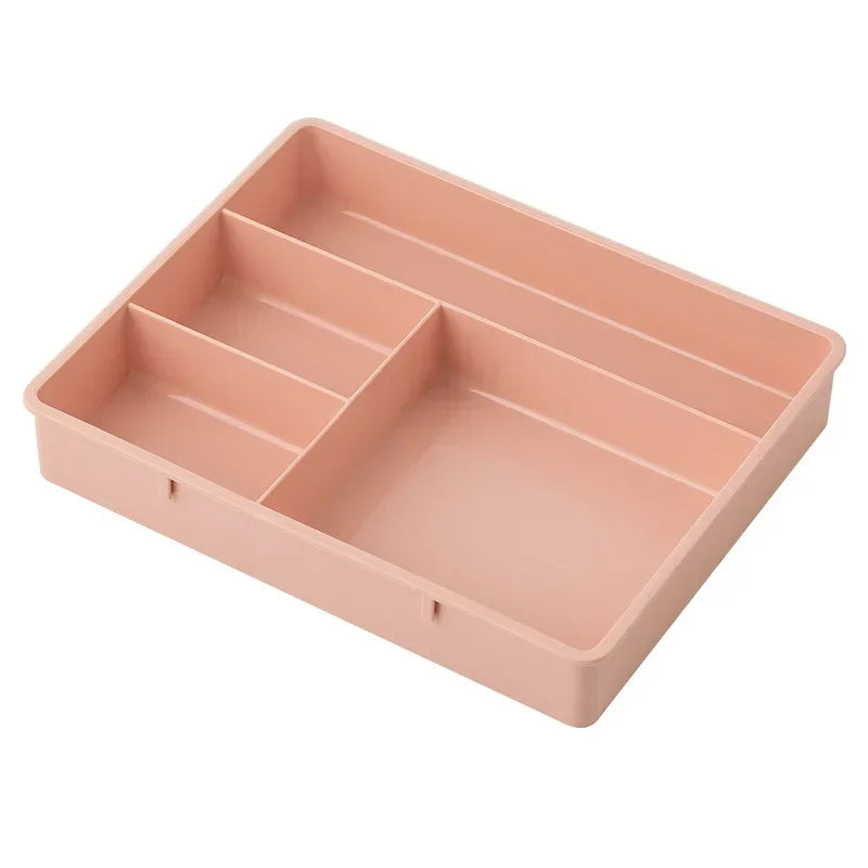 Desk Drawer Organizer Stackable Multi-cell Storage Box Tray Dressing Table Jewelry Organizer Makeup Organizer For Home Office