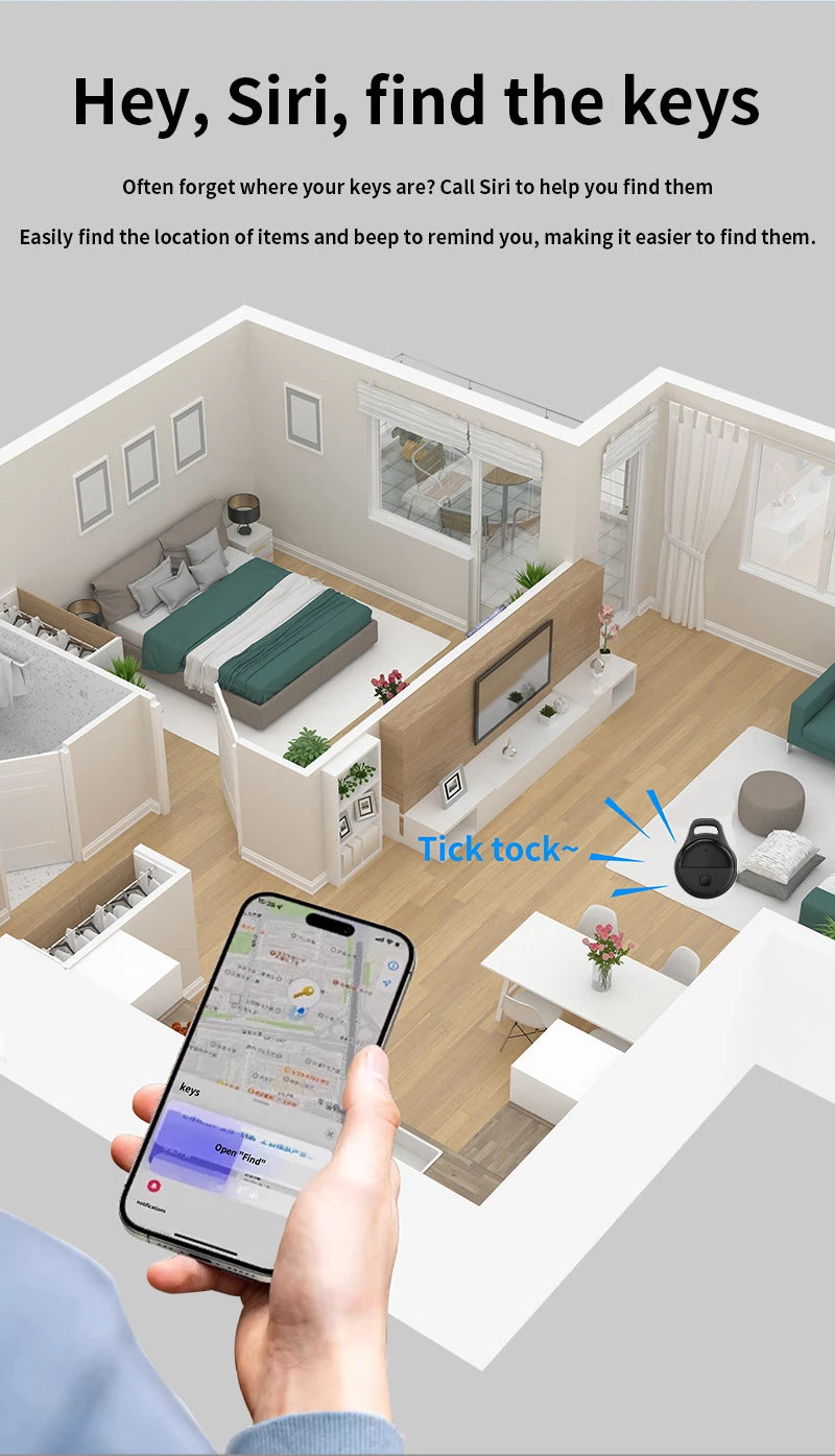 GPS Tracker Anti Lose Security Bluetooth GPS Tag Based on iphone Tracker Sound Locate Message Reminder Alarm Key Finder Pet Kid