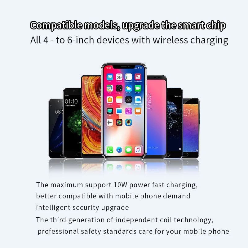 Rotatable Car Wireless Charger With Holder 15W Fast Charge For iPhone 16 15 14 13 Magnetic Car Holder Charger Vent Auto Shrink