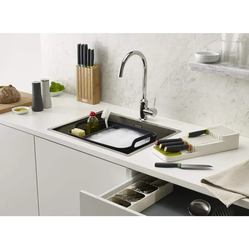 Knife Organizer Kitchen Drawer Cutlery Storage Tray Knife Holder Tableware Organizer Container For Knives Block Rack