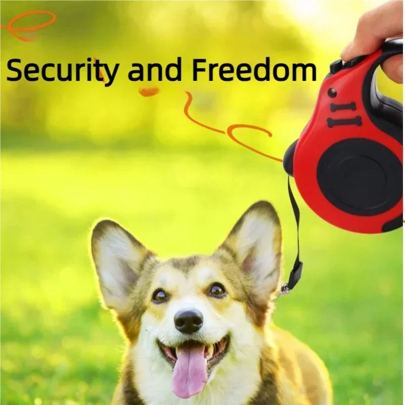 Automatic Retractable Dog Leash 3m/5m Nylon Lead for Small Dogs Cats Durable Puppy Traction Rope for Outdoor