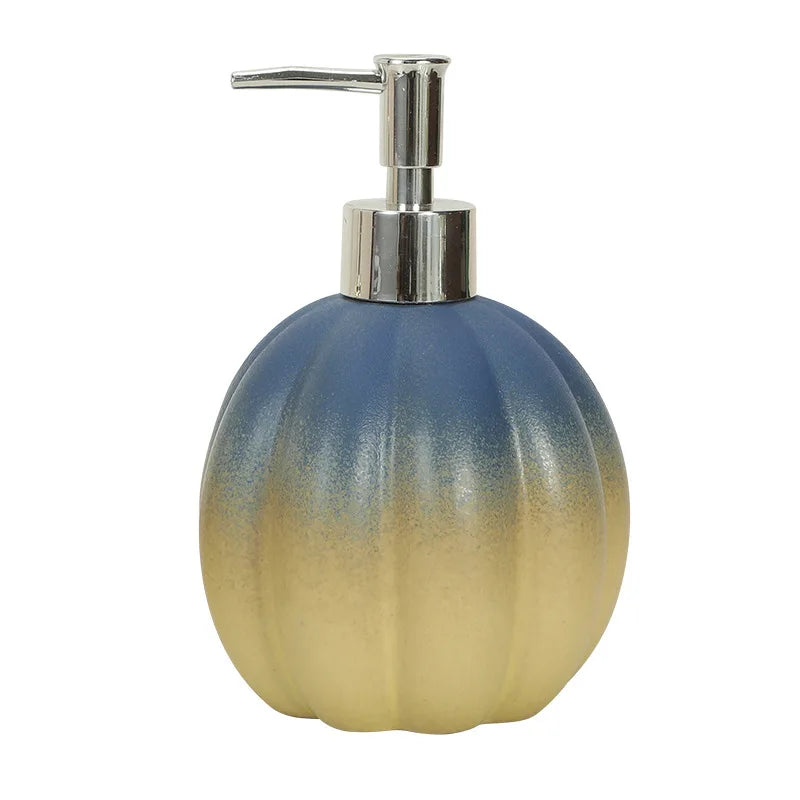soap dispenser Pumpkin ceramic hand sanitizer bottle shampoo and shower gel press and dispense bottle     decoration   dispenser