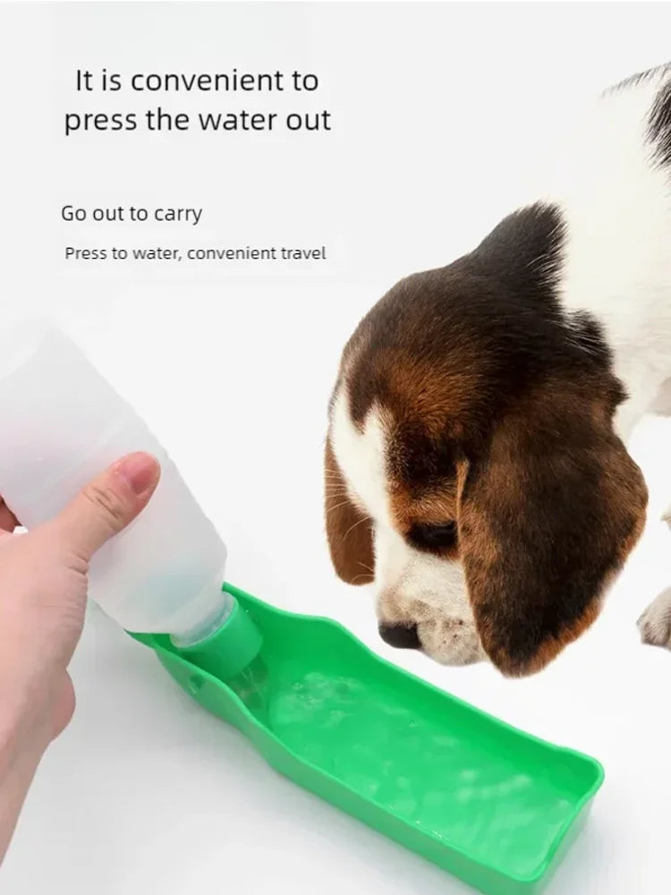 Portable Pet Dog Water Bottle Outdoor Feeder Dispenser Drinking Bowl for Small to Large Dogs And Cats - Pet Supplies