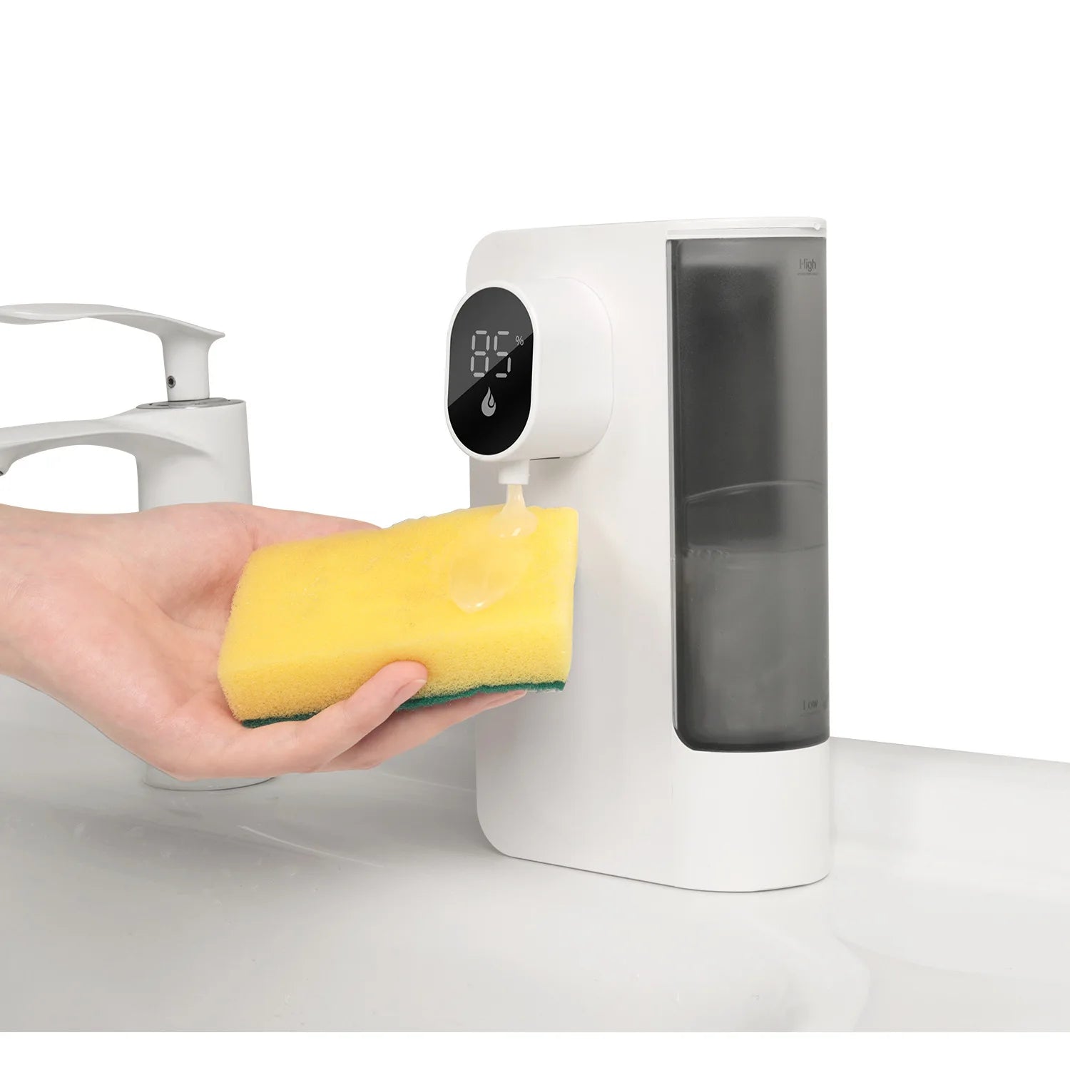 Automatic Sensor Dispenser Hand Sanitizer Dispenser Kitchen Soap Dispenser Wall-mounted Hand Sanitizer Soap Feeder