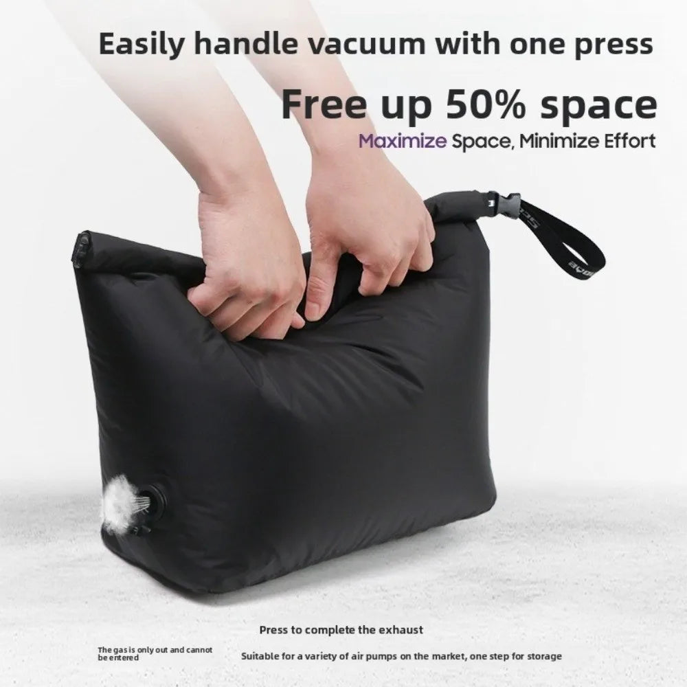 Durable Waterproof Vacuum Compression Bag Lightweight Reusable Travel Packing Cubes Portable Space Saving Storage Bag