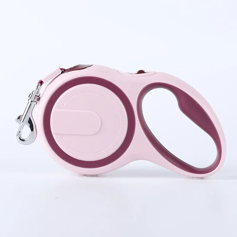 5M Retractable Nylon Leash for Small Dogs and Cats Durable Automatic Tension Control for Outdoor Walking Hiking Travel