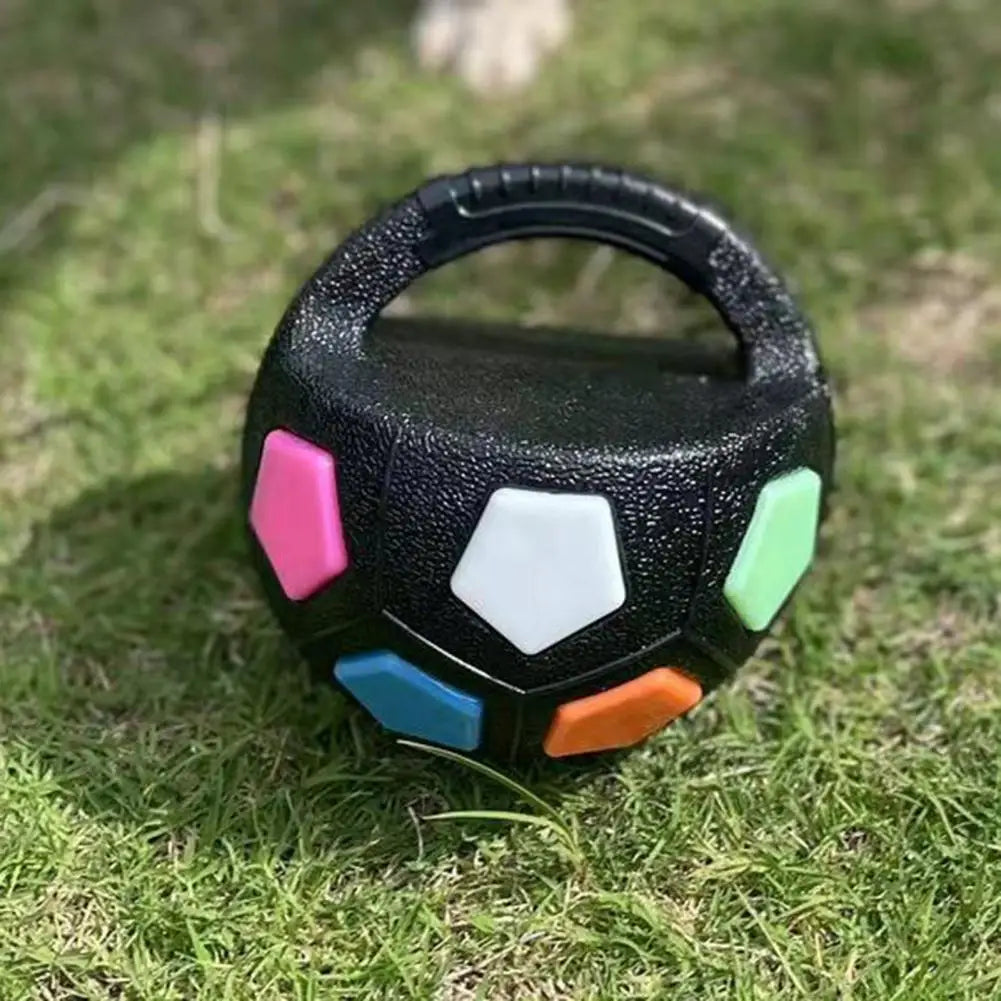 Dog Calming Ball Interactive Football Dog Toy Pets Toss And Fetch Toy with Squeaker Treat Dispensing for Small Medium Large Dogs