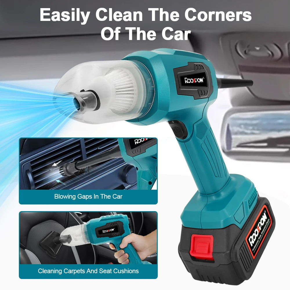 Mini Cordless Handheld Vacuum Cleaner 500W Portable Blower for Hard Floor Carpet Car Pet Hair Cleaning for Makita 18-21V Battery
