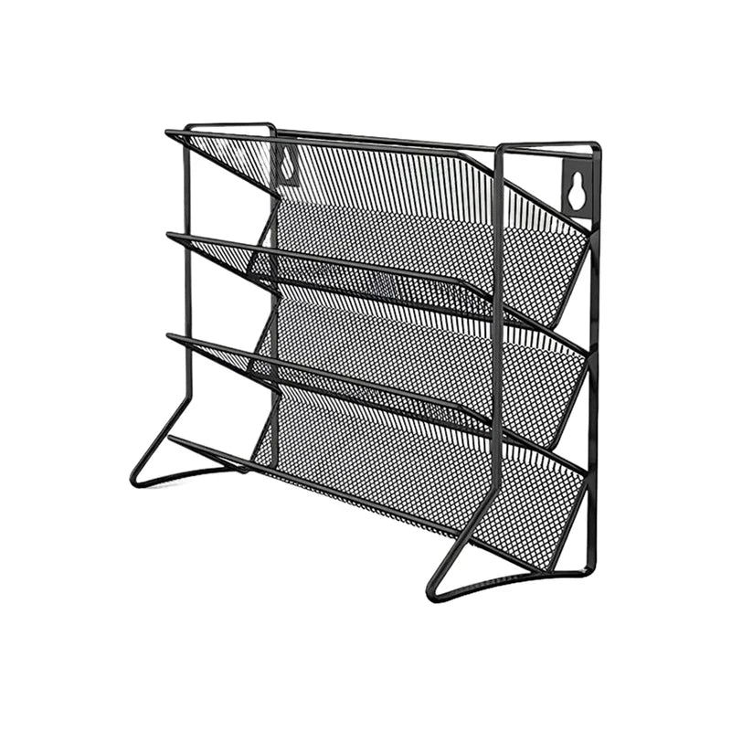 Kitchen Cabinet Organizer Shelf – Wall Mounted 4-Tier Spice Rack for Countertop, Cupboard & Pantry, 1PC